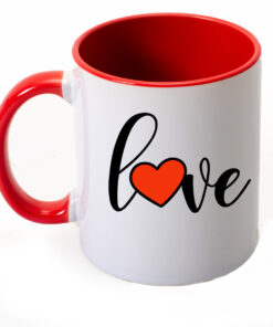 Κούπα Αγίου Βαλεντίνου κόκκινη καλημέρα αγάπη μου με συσκευασία δώρου 325ml ( sx128)-Hoper.gr