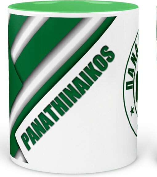 κούπα κεραμική , πράσινη , ομάδες , Παναθηναϊκός , panathinaikos , Με συσκευασία για δώρο 325ml-Hoper.gr