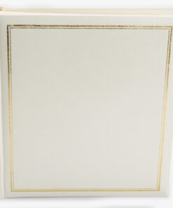 Άλμπουμ Λευκό Δερματίνη με ριζόχαρτο 30x33cm 100 σελίδες-Hoper.gr