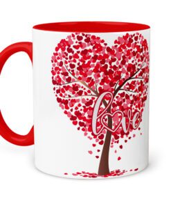 Κούπα Αγίου Βαλεντίνου κόκκινη καλημέρα αγάπη μου με συσκευασία δώρου 325ml ( sx132)-Hoper.gr