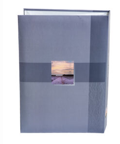 Άλμπουμ  23Χ33cm γαλάζιο μωβ με θήκες για 300 φωτογραφίες 10X15(Ηλιοβασίλεμα λεβάντες)-Hoper.gr