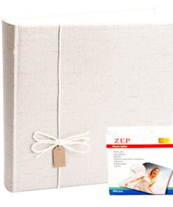Άλμπουμ SAHARA b μπεζ ανοιχτό με Ριζόχαρτο 32×32 cm 100 σελίδες με κουτί για δώρο-Hoper.gr