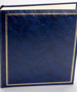Άλμπουμ μπλε Δερματίνη ριζόχαρτο 29x31cm 100 σελίδες-Hoper.gr