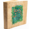 Άλμπουμ 30χ32 cm με εξώφυλλο από ξύλο και με ζωγραφική στο χέρι είναι με 60 σελίδες εκρού με ρυζόχαρτο-Hoper.gr