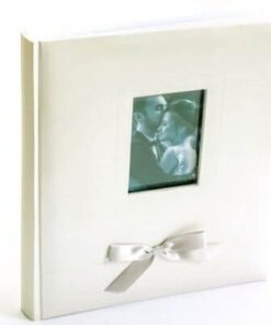 Άλμπουμ γάμου λευκό wedding  28X24cm  με θήκες για 100 φωτογραφίες 13X18 και παράθυρο για φωτογραφία σας στο εξώφυλλο-Hoper.gr