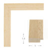 Κορνίζα ξύλου σε χρώμα Φυσικό (054007) πάχος 3cm-Hoper.gr