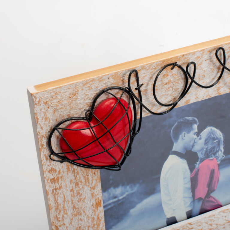 10x15 wooden tabletop "Annamaria" photo frame 10x15, love, Valentine's Day-Hoper.gr