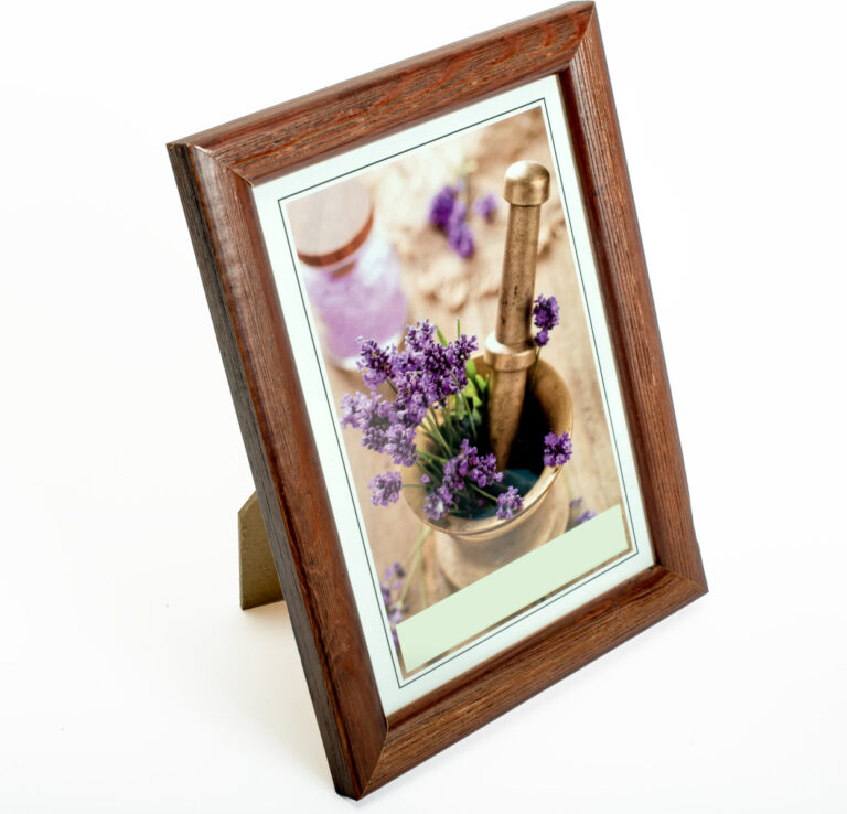 frame 15X20 wooden color dark brown-Hoper.gr