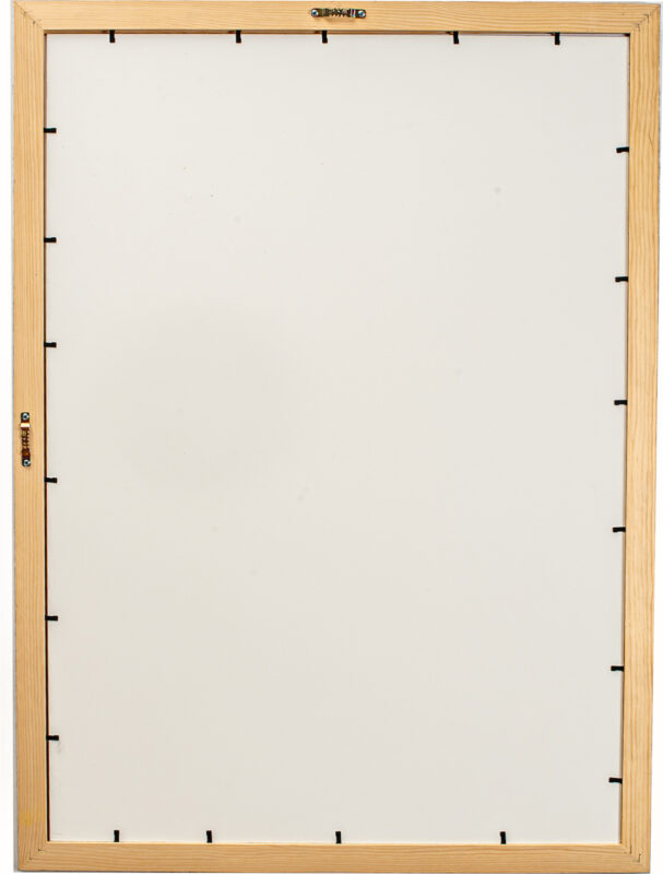 κορνίζα ξύλινη 50Χ70 τοίχου για φωτογραφία η παζλ 50X70 χρώμα λευκό μπέζ με ακρυλικό τζάμι άθραυστο (Κ27-3)-Hoper.gr