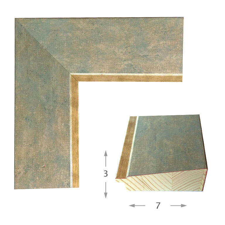 Κορνίζα ξύλου σε χρώμα Γκρι ανοιχτό (39684) πάχος 7cm-Hoper.gr