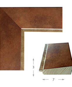 Κορνίζα ξύλου σε χρώμα Χαλκού (39688) πάχος 7cm-Hoper.gr