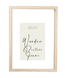 wooden wall frame 50X70 for photo or puzzle 50X70 natural wood color with unbreakable acrylic glass (K 328-3)-Hoper.gr