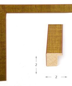 Κορνίζα ξύλου σε χρώμα Μαύρο-Κόκκινο (53511) πάχος 2cm-Hoper.gr