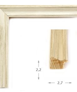 Κορνίζα 20x30cm ξύλου σε χρώμα Λευκό Ντεκαπέ για φωτογραφιες – πτυχία- παζλ  (56303) πάχος 2,7cm-Hoper.gr