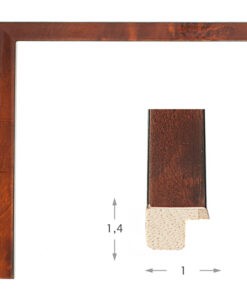 Κορνίζα ξύλου σε χρώμα Καφέ-επένδυση τριανταφυλλιά (859014) πάχος 1cm-Hoper.gr