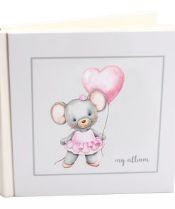 Album my album pink mouse rice paper 30x30cm and album box-Hoper.gr