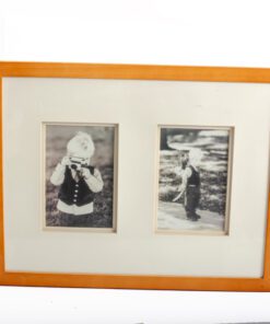 Multi-frame Wooden 30X40 wall wooden with mount for 2 photos 10x15-Hoper.gr