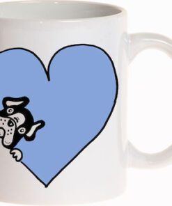 french bulldog light blue dog mug 325ml-Hoper.gr