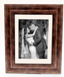 polyester frame width 8cm external dimensions 46x56 wall color brown for photo 30x40-Hoper.gr