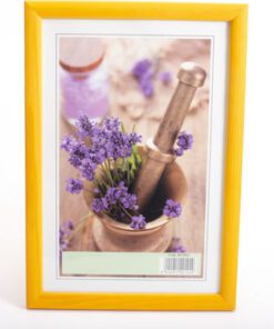 wooden photo frame 20X30 color yellow-Hoper.gr