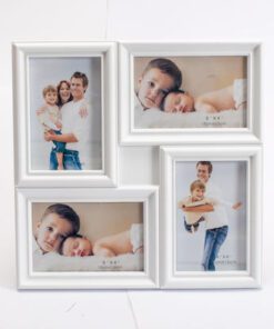 Multiframe Acrylic White 31X31 wall and table 4 photos 10X15-Hoper.gr