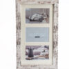 Multi-frame Acrylic White aging 25X42 wall for 3 photos 10X15 horizontal and vertical-Hoper.gr