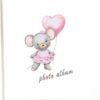 Άλμπουμ pocket με θήκες για 40 φωτογραφίες 15χ20 ροζ καρδιά-Hoper.gr