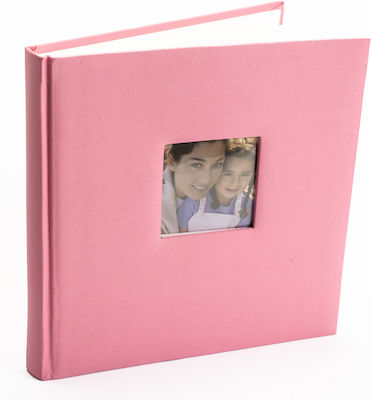 Άλμπουμ 24×24 ροζ 40 σελίδες με ριζοχαρτο με θήκη για φωτογραφία στο εξώφυλλο-Hoper.gr