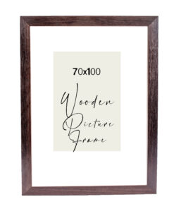 wooden wall frame 70X100 for photo or puzzle 70X100 blue color with unbreakable acrylic glass (K27-98)-Hoper.gr