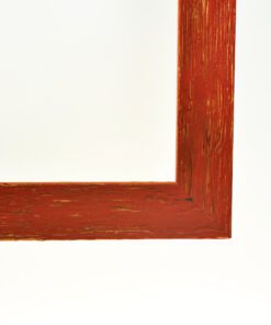 κορνίζα ξύλινη τοίχου για φωτογραφία  χρώμα κίτρινο με παλαίωση  τζάμι Ματ (Κ28-18)-Hoper.gr