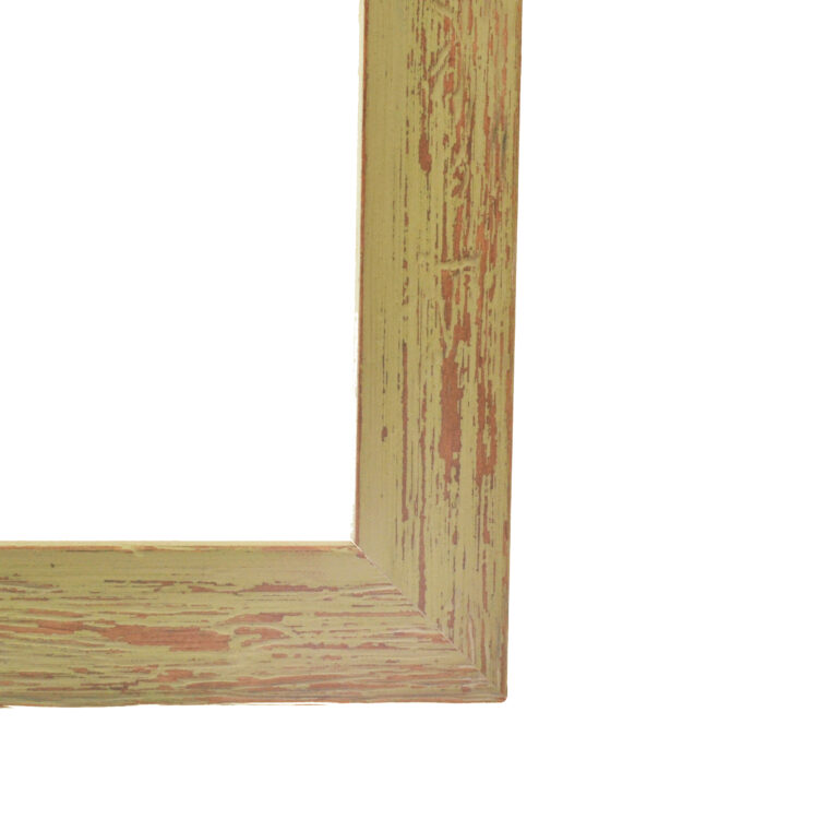 κορνίζα ξύλινη 30X40 τοίχου για φωτογραφία 30X40 χρώμα κίτρινο με παλαίωση  τζάμι Ματ (Κ28-18)-Hoper.gr