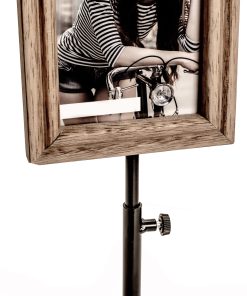 wooden frame vitange - viterbo brown beige black with stand for photo size 10x15 cm vertical-Hoper.gr
