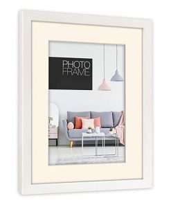 wall frame white 30x40 cm acrylic with passe-partout - edison-Hoper.gr