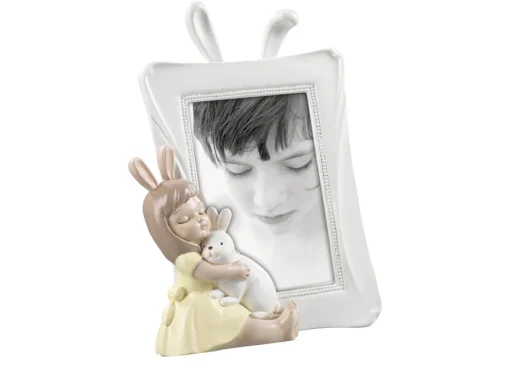 RESIN frame (A1182 ) 10X15 Rabbit with a girl tabletop for photo 10x15-Hoper.gr