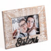 κορνίζα 10×15 ξύλινη επιτραπέζια για φωτογραφία 10χ15 , sisters, αδελφές-Hoper.gr