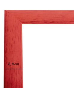 κορνίζα ξύλινη για πτυχίο δίπλωμα κ.λ.π 21X 29,7cm – Α4 χρώμα κόκκινο  Κ41/34-Hoper.gr
