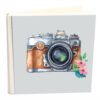 Άλμπουμ Δερματίνης συλλογής  my album ,camera vintage brown, άλμπουμ με ριζόχαρτο 30x30cm .Σε κουτί φύλαξης-Hoper.gr