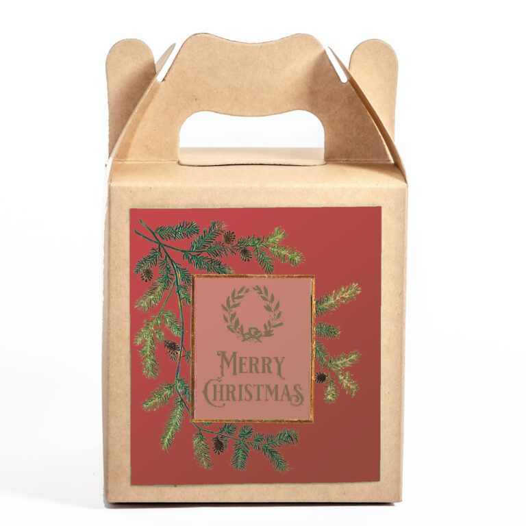 κούπα κεραμική χριστουγεννιάτικη vintage christmas με συσκευασία δώρου (b109)-Hoper.gr