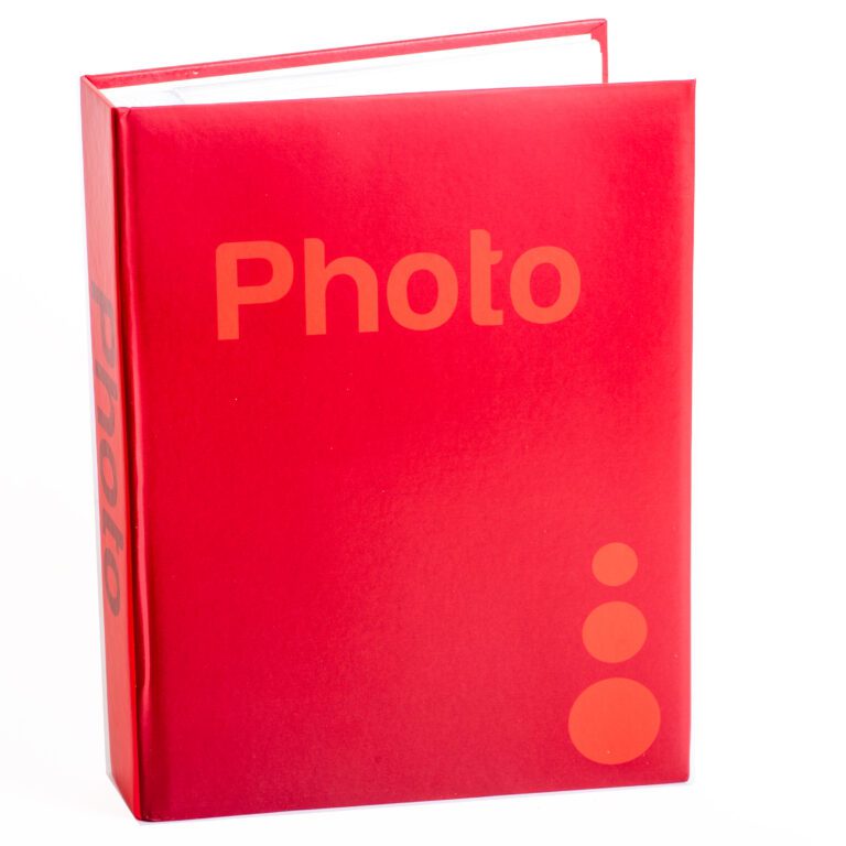 Άλμπουμ photo color red  με θήκες για 200 φωτογραφίες 10×15  (κόκκινο)-Hoper.gr
