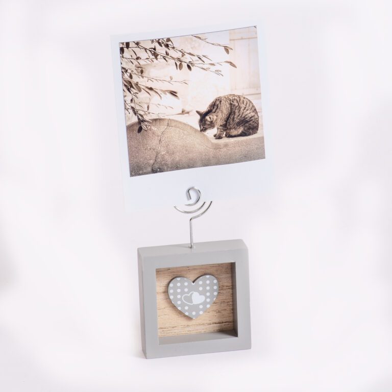 κορνίζα  ξύλινη λευκή ,LOVE, Αγίου Βαλεντίνου, για φωτογραφία 10X15 και σημειώσεις , μέγεθος κορνίζας 20χ37cm-Hoper.gr