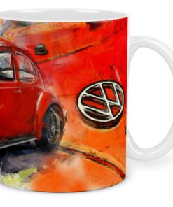 κούπα αυτοκίνητο car κόκκινο beetle   κεραμική 330ml με συσκευασία δώρου ” με δυνατότητα προσθήκης ονόματος η ευχές-Hoper.gr
