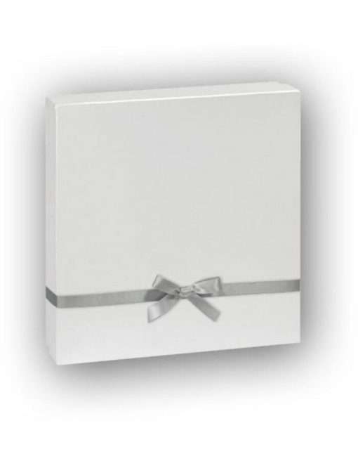 Charlotte Wedding Album white 32X32cm with 100 pages & with rice papers and a pocket on the cover for photos, the album comes with a box-Hoper.gr