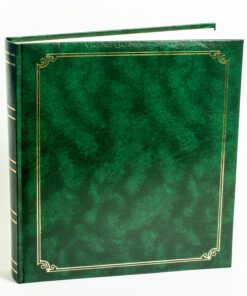Άλμπουμ πράσινο Δερματίνη ριζόχαρτο 29x31cm 100 σελίδες-Hoper.gr