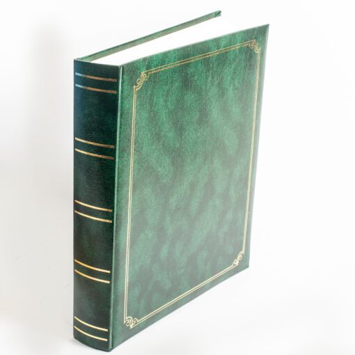 Άλμπουμ πράσινο Δερματίνη ριζόχαρτο 29x31cm 100 σελίδες-Hoper.gr