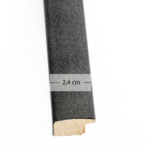 Κορνίζα Ξύλινη Για Πτυχίο σε Χρώμα Γκρι Ανθρακί  μεταλικό με Τζάμι Ματ  K41/306-Hoper.gr