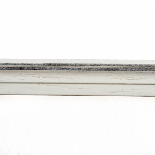 Κορνίζα Ξύλινη Για Πτυχίο σε Χρώμα Λευκό με ασημί γραμμή  με Τζάμι Ματ  K56/3-Hoper.gr
