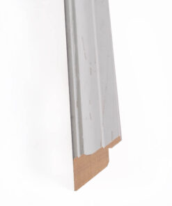 Κορνίζα Ξύλινη Για Πτυχίο σε Χρώμα Λευκό με ασημί γραμμή  με Τζάμι Ματ  K56/3-Hoper.gr