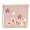 Άλμπουμ my album Baby Asteria Ροζ boho style με ριζόχαρτο 30x30cm και κουτί άλμπουμ-Hoper.gr