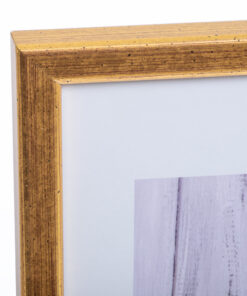Kορνίζα ξύλινη 21X29,7-Α4 , για φωτογραφία η πτυχίο  21Χ29,7cm – Α4 ,   χρώμα Χρυσό με καφέ πινελιές  T1055W gold-Hoper.gr