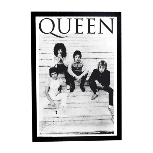 Αφίσα Queen 61×91,5εκ Κορνίζα Ξύλινη Χρώμα Μαύρο Με Ακρυλικό Τζάμι Άθραυστο K1041-69-Hoper.gr